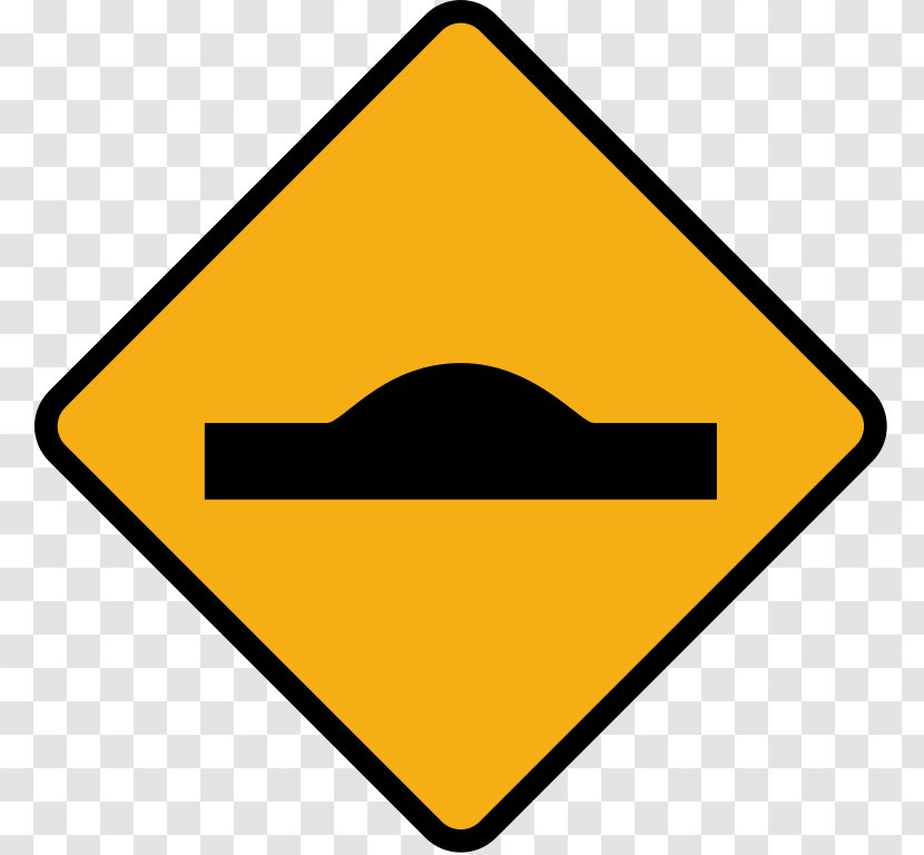 Car Speed Bump Traffic Sign Road Vehicle - Signage Transparent PNG