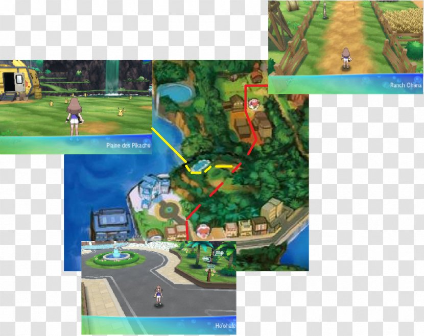 Pokémon Ultra Sun And Moon Pikachu Road Ohana Biome - Urban Design Transparent PNG