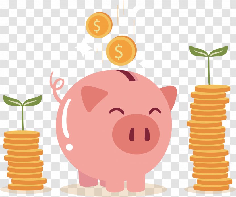Piggy Bank Coin - Investment - Vector Transparent PNG