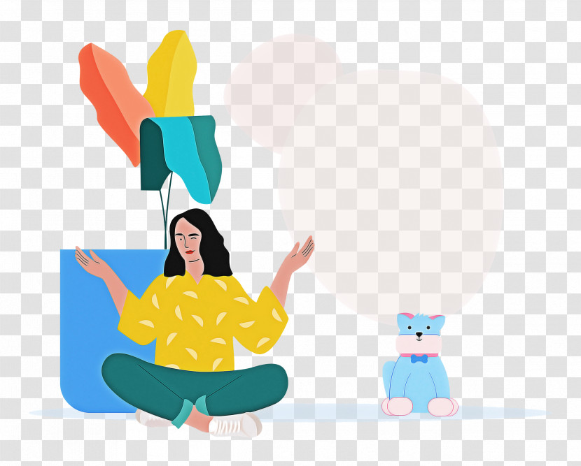 Happy Life Alone Time Transparent PNG