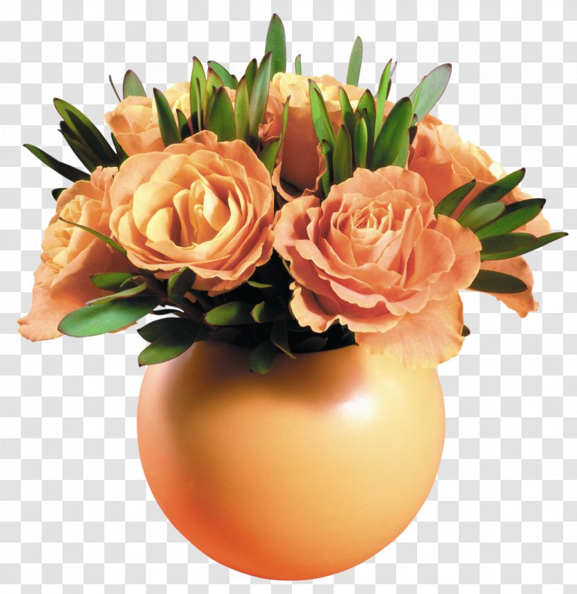 Rose Flower Vase Yellow - Family - Transparent Picture Transparent PNG