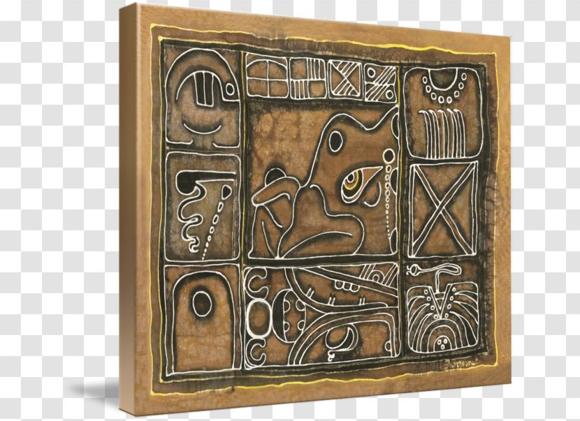 Maya Civilization Wood Stain Script Rectangle Transparent PNG