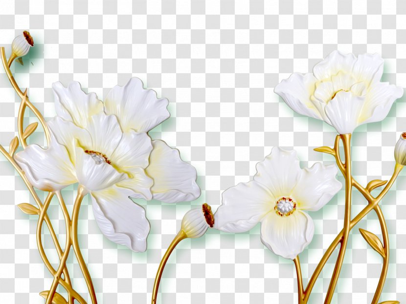 Floral Design Lilium Flower - Spring - Color Carving Lily Transparent PNG