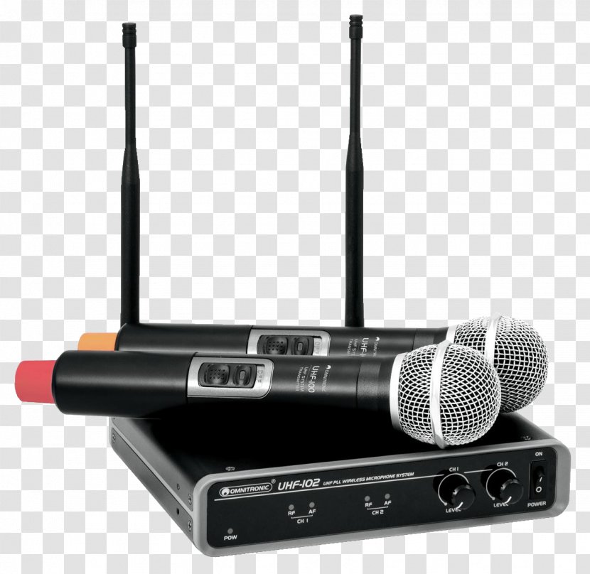 Wireless Microphone Sound Transmitter Ultra High Frequency Transparent PNG