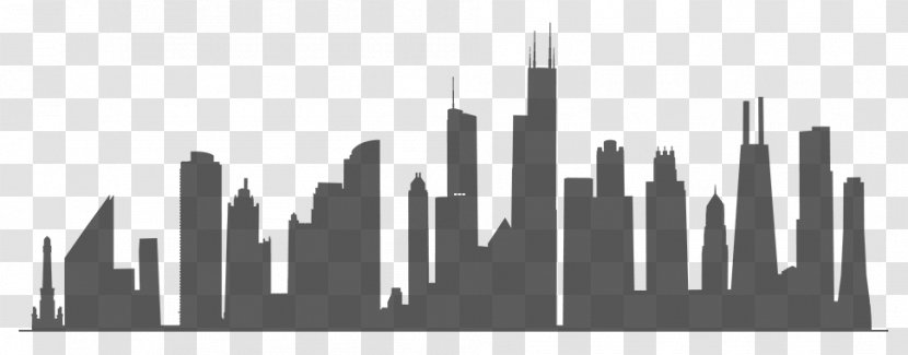 Chicago Skyline Silhouette Royalty-free Transparent PNG