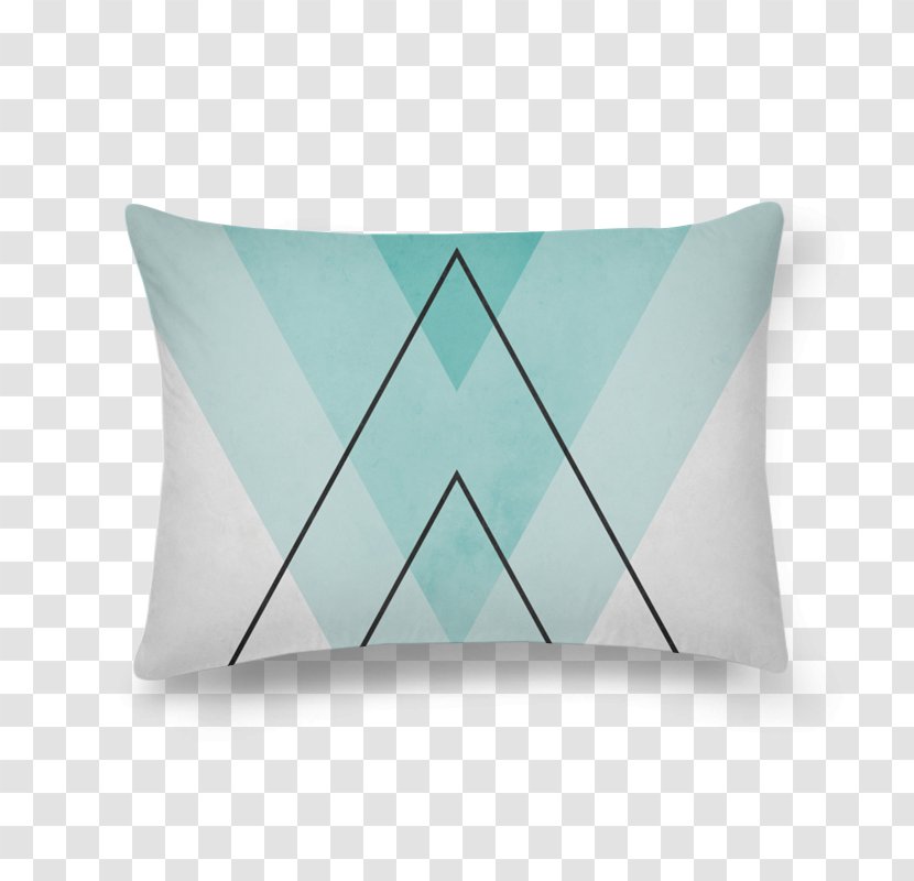 Throw Pillows Product Design Turquoise - Minimalista Moderno Transparent PNG