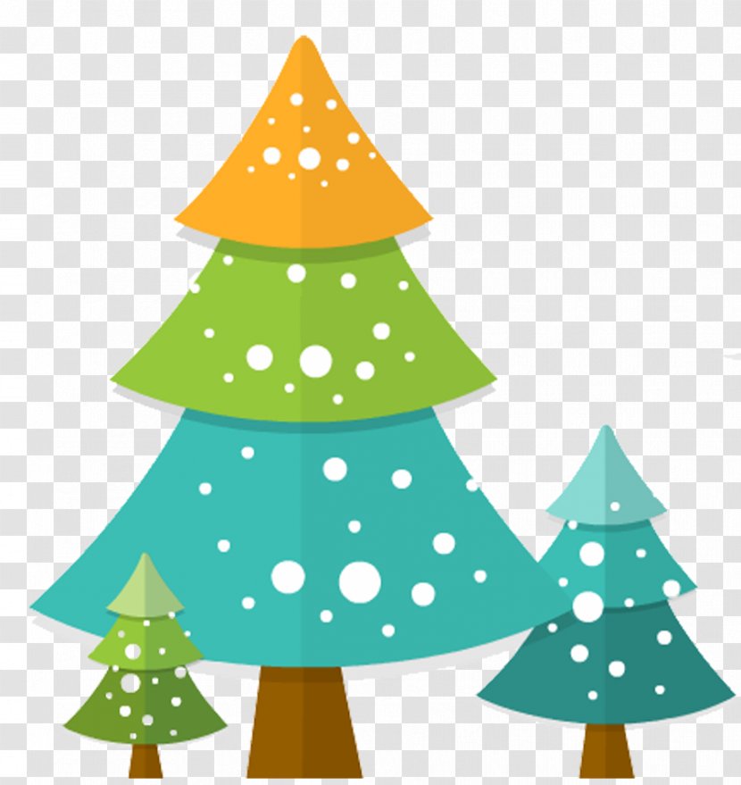 Christmas Tree Clip Art - Party Hat - Winter Trees Transparent PNG