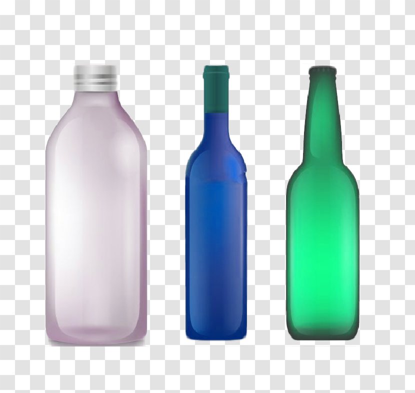 Glass Bottle Drink - Empty Bottles Beverage Buckle Free Material Transparent PNG