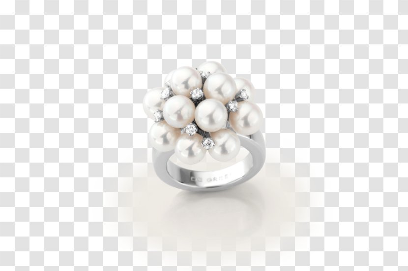 Pearl Ring Jewellery Diamond Białe Złoto - Bracelet Transparent PNG
