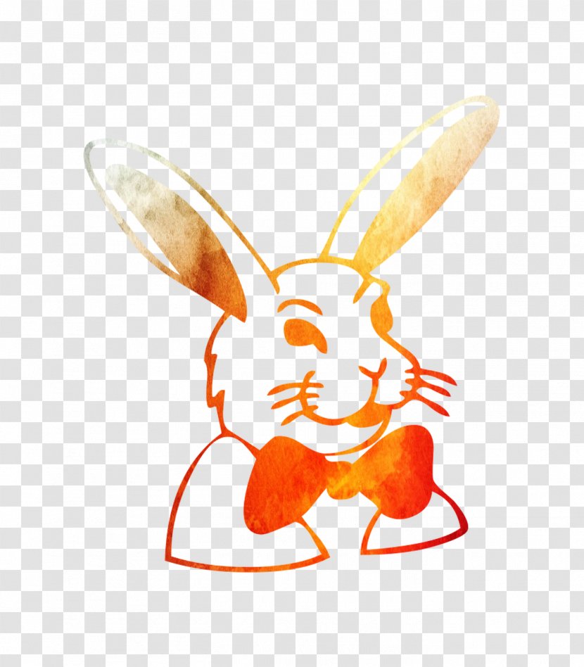 Domestic Rabbit Hare Easter Bunny Illustration - Cartoon Transparent PNG