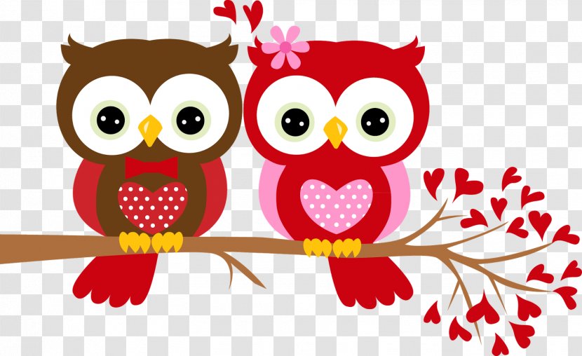 Valentine's Day Gift Owl Paper Clip Art - Valentine S - Dancing Cliparts Transparent PNG