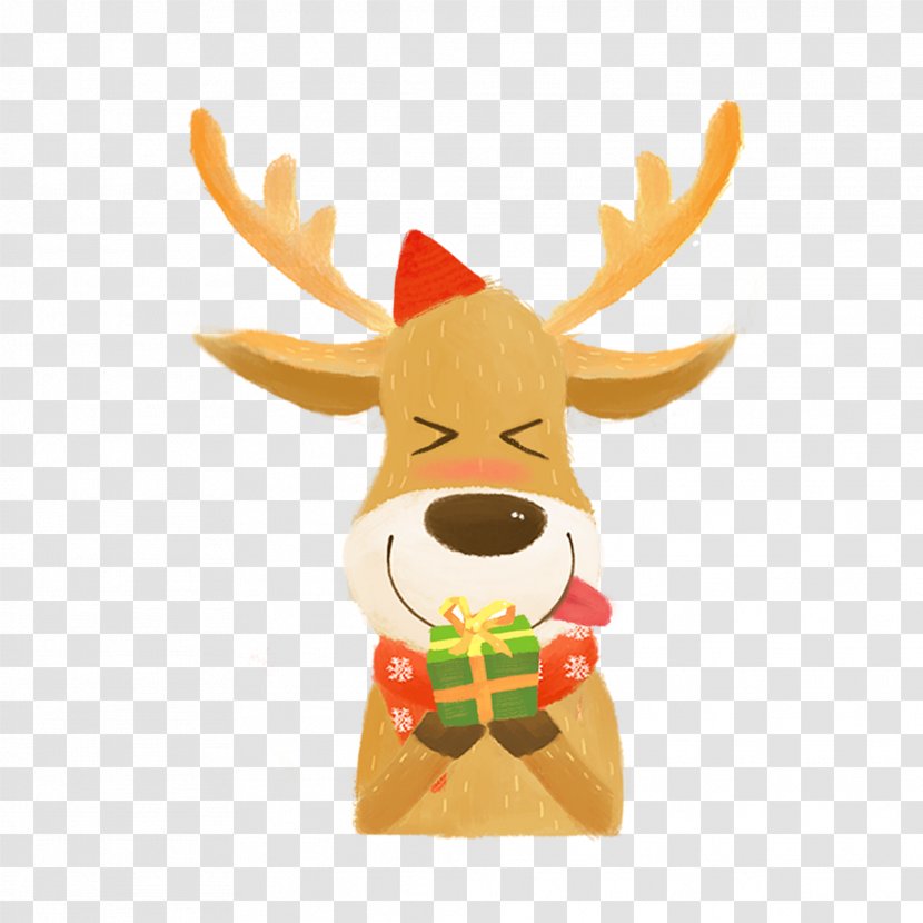 Reindeer Christmas - The Gift Fawn Transparent PNG
