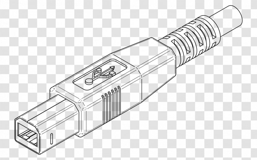 USB IEEE 1394 Computer Electrical Connector Cable - Usb - Plug Transparent PNG