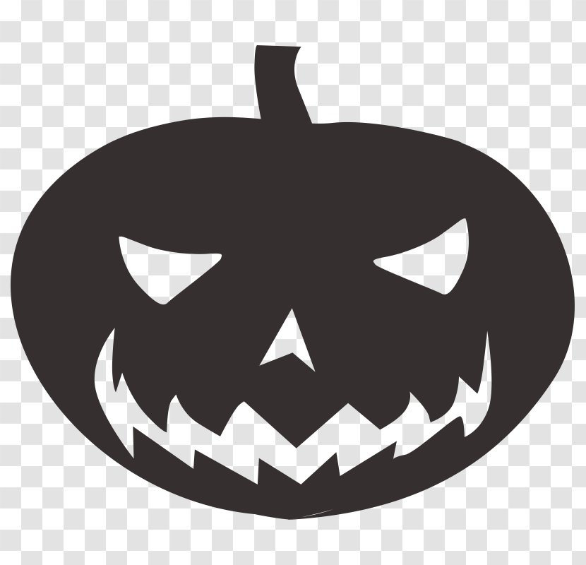 Clip Art Pumpkin Silhouette - Halloween Transparent PNG