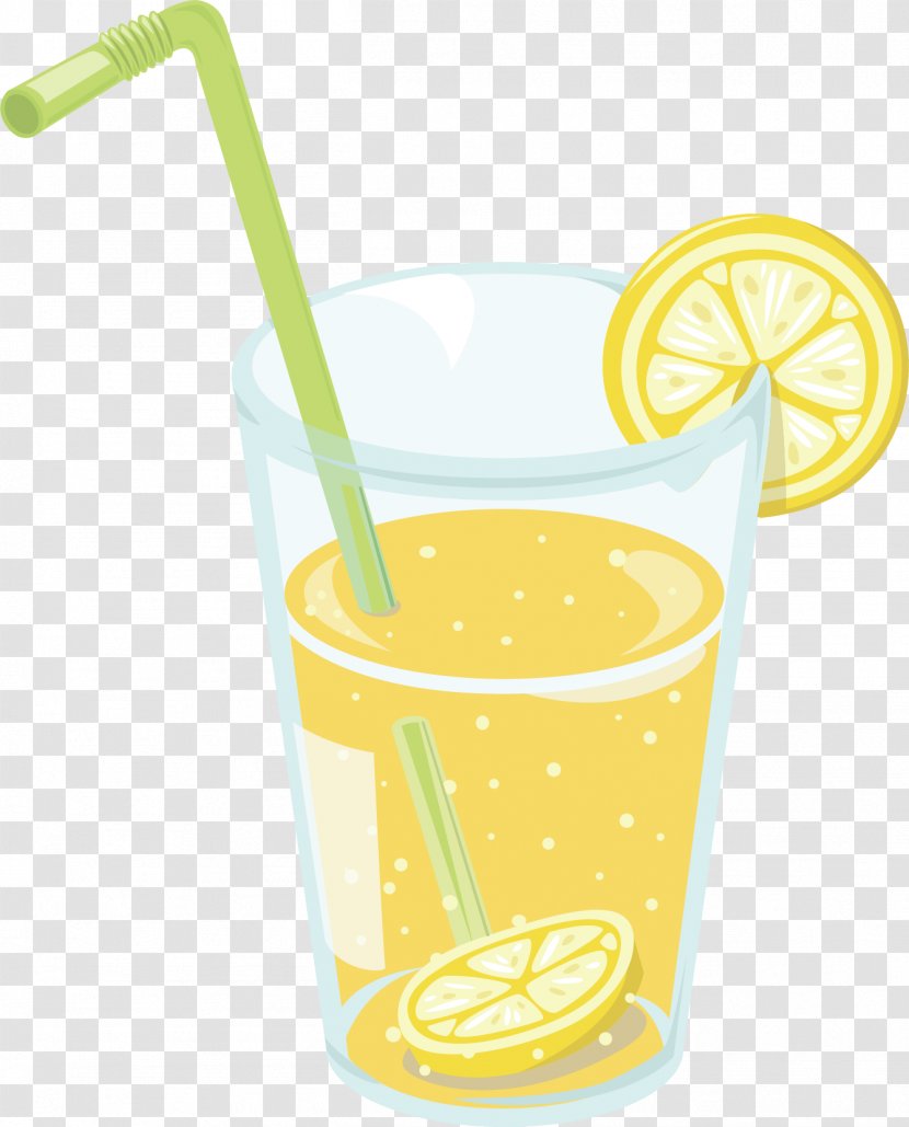 Lemon Juice - Harvey Wallbanger - Vector Transparent PNG