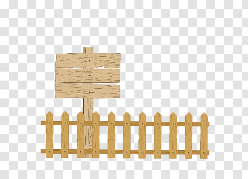 Picket Fence Clip Art - Wood Transparent PNG
