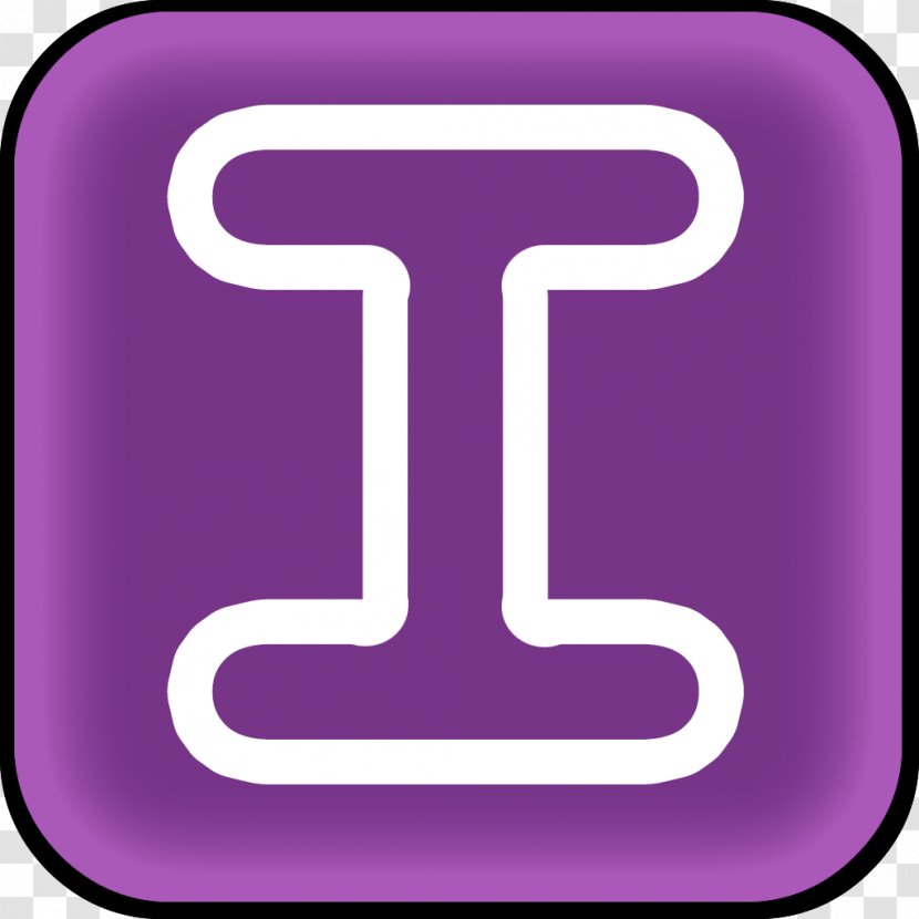 Line Font - Purple - Design Transparent PNG