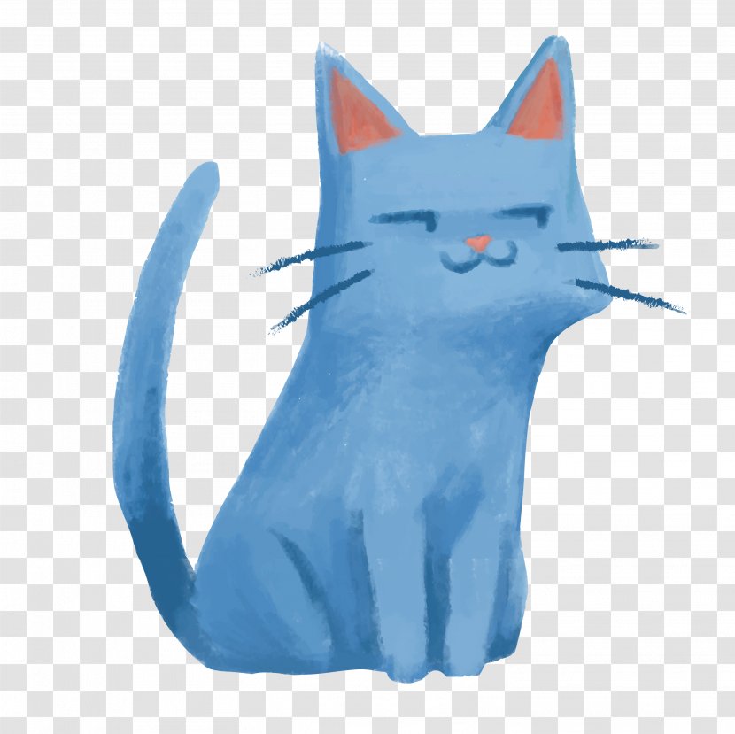 Cat Dog Friendship Day Pet - Blue Kitten Transparent PNG