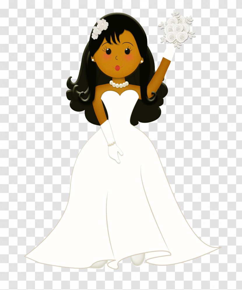 Marriage Bride Animation Drawing Wedding - Silhouette - Cartoon Transparent PNG