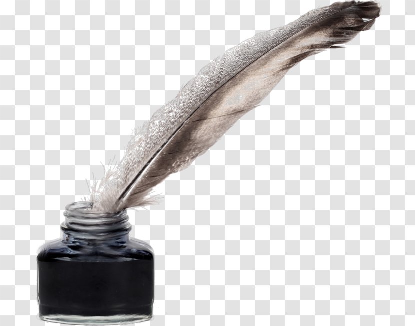 Paper Quill Pens Inkwell Fountain Pen - Ink - Feather Transparent PNG