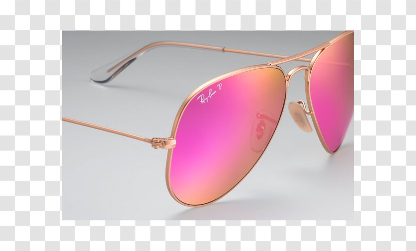 Aviator Sunglasses Ray-Ban Flash - Magenta Transparent PNG