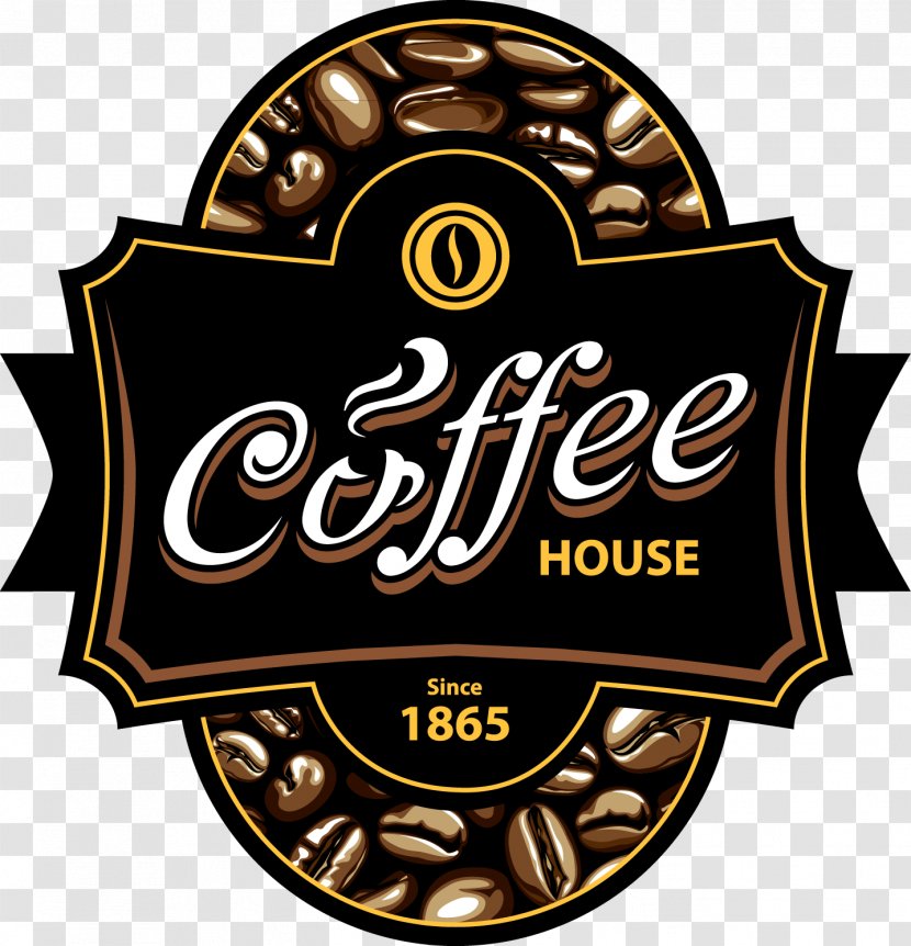 Coffee Espresso Cafe Label - Drink - Vector Decorative Material Transparent PNG