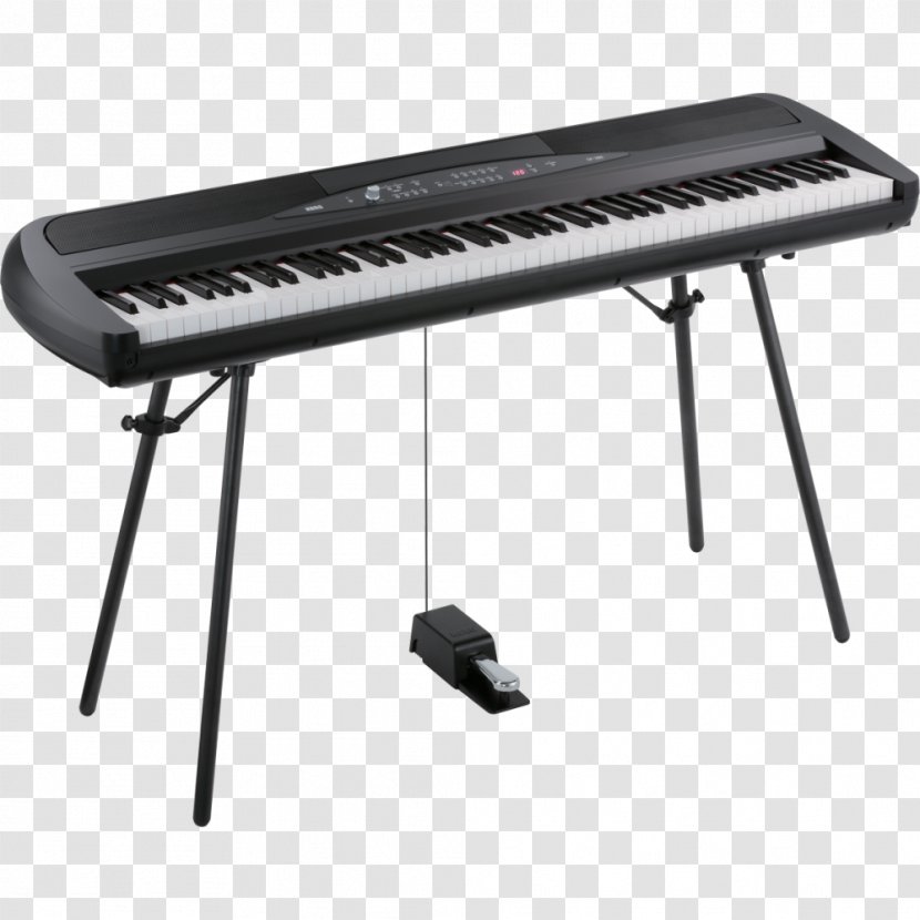 Korg SP-280 Digital Piano Electric Stage - Silhouette Transparent PNG
