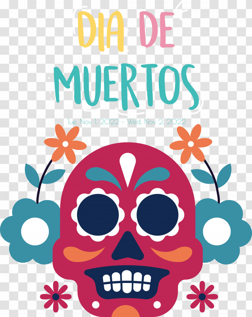 Vector Text Day Of The Dead Logo Animation Transparent PNG