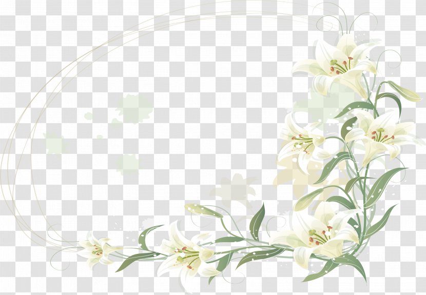 Flower Lilium - Picture Frames - Hand-painted Lily Transparent PNG
