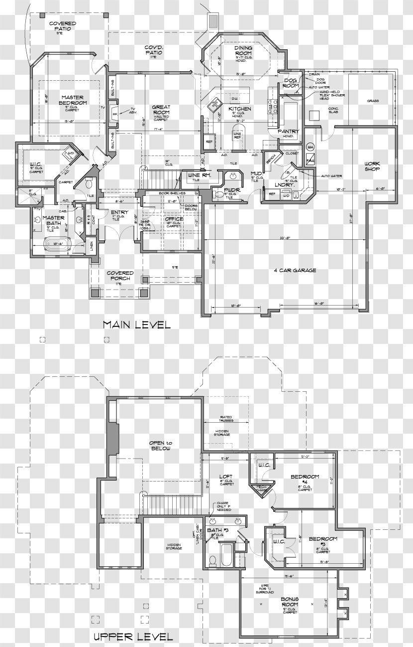 Floor Plan Architecture Technical Drawing - Design Transparent PNG