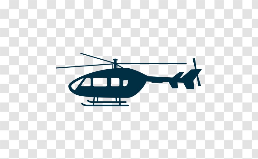 Helicopter Rotor Silhouette Image Aircraft - Airplane Transparent PNG