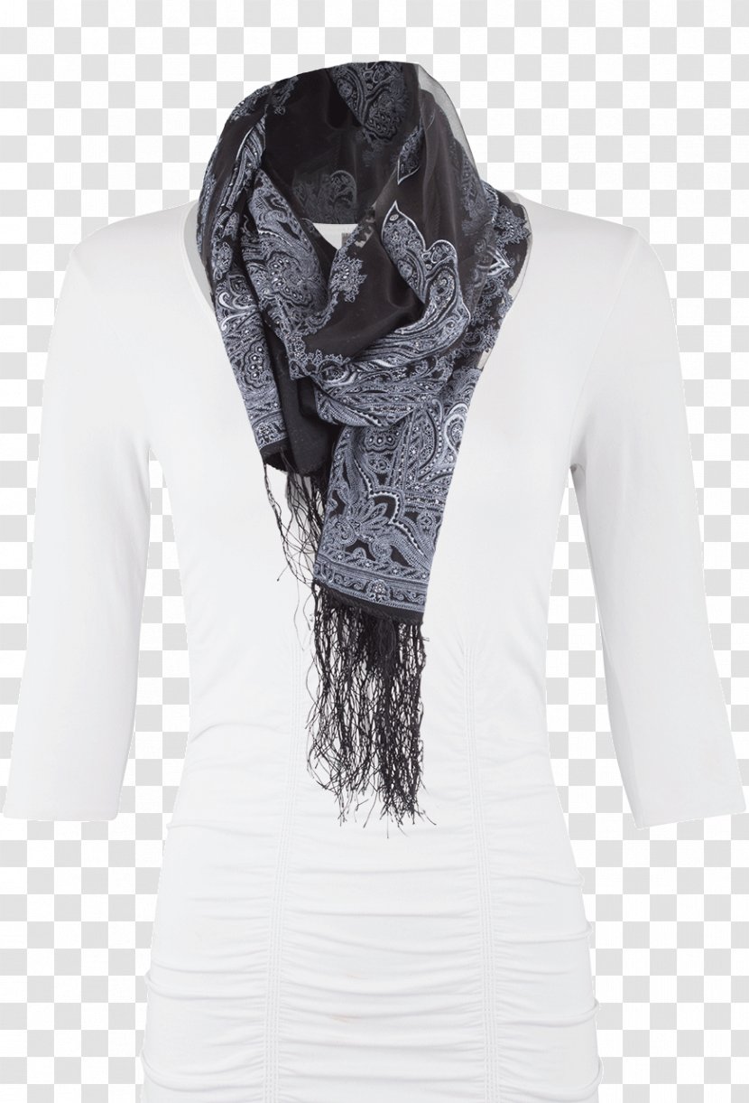 Scarf Kerchief Shawl Wrap Sleeve - Black Bandana Transparent PNG