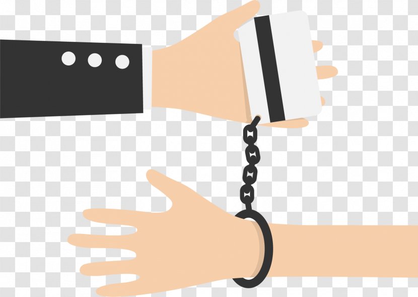 Handcuffs Royalty-free Clip Art - Brand - Vector Flat Credit Card Transparent PNG