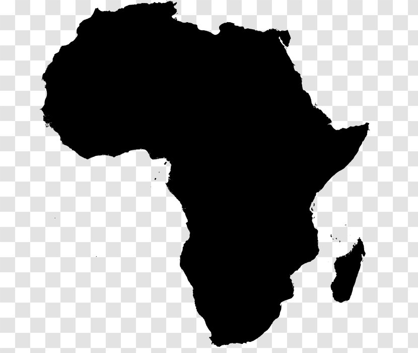 Africa Blank Map Transparent PNG