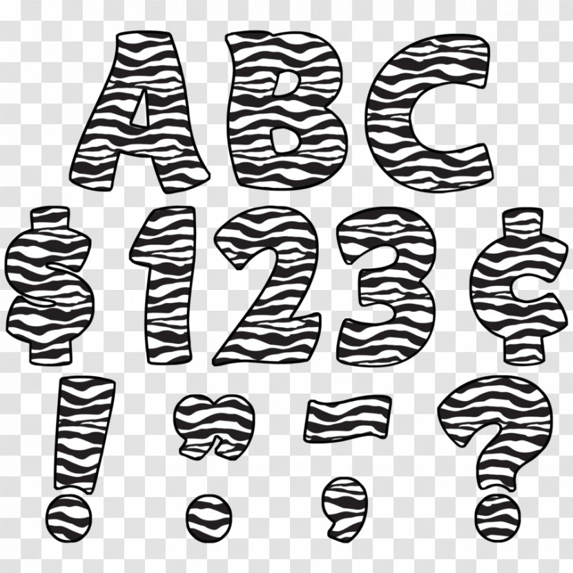 Letter Case Animal Print Alphabet Zebra Transparent PNG