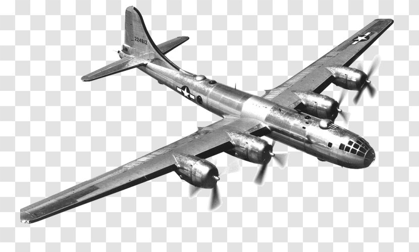 World War II Airplane Bomber Military Aircraft Boeing B-29 Superfortress - Aerospace Engineering - Propeller Engines Transparent PNG