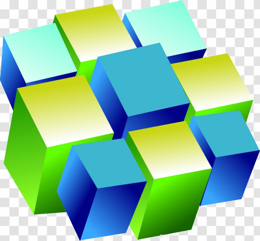Graphic Design Rubiks Cube - Ernu0151 Rubik - Color Figure Transparent PNG
