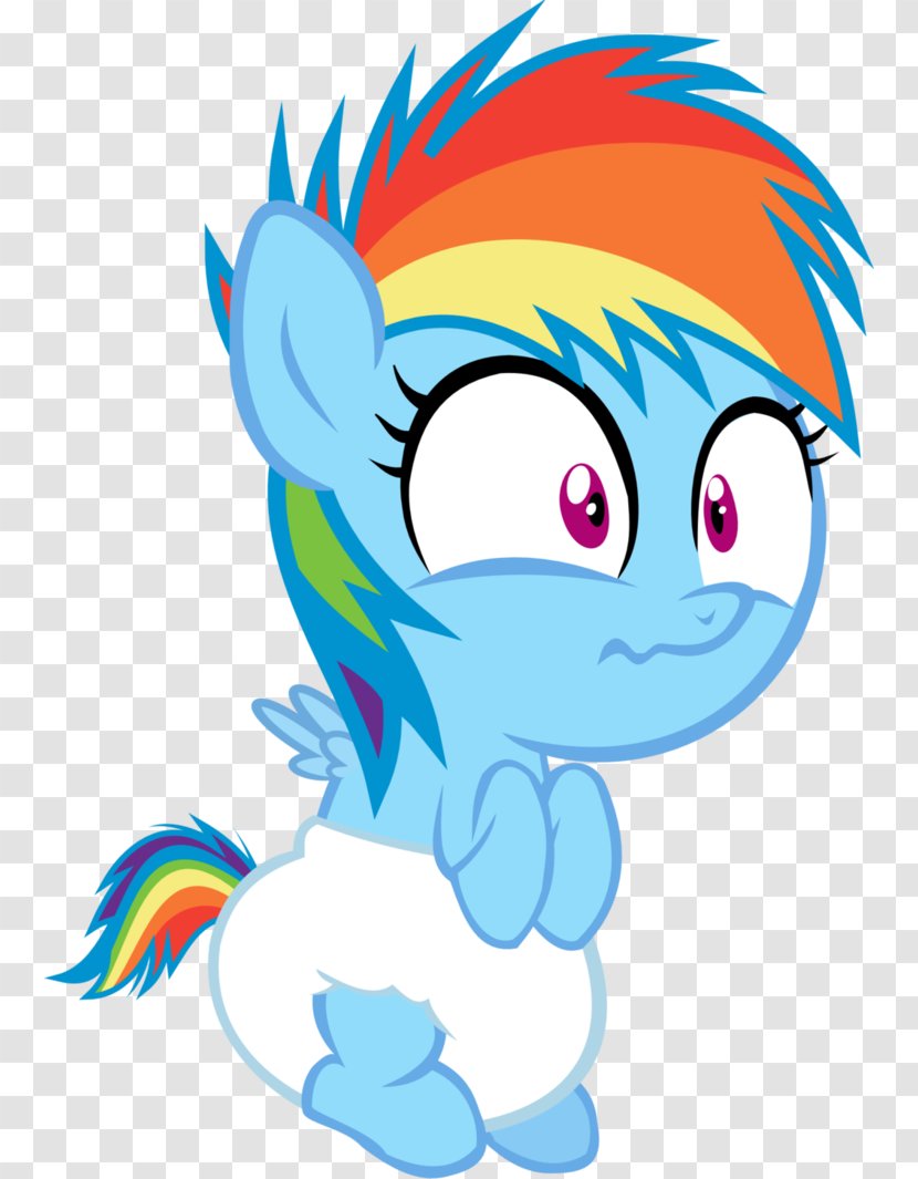 Foal Rainbow Dash Pony Cuteness Filly - Child - Sweety Diapers Transparent PNG