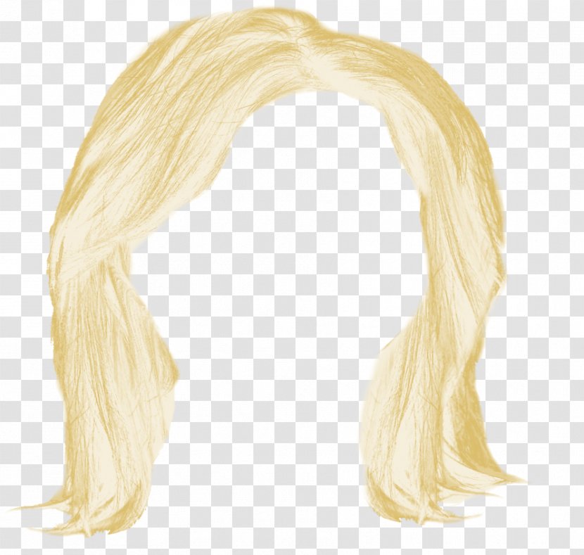Wig - Neck - Blonde Hair Transparent PNG