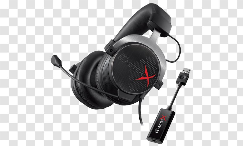 Microphone Creative Sound BlasterX H5 Headphones Labs Mobile Headsets P5 Monaural Blasterx 100 Gr - Technology - Categories Transparent PNG