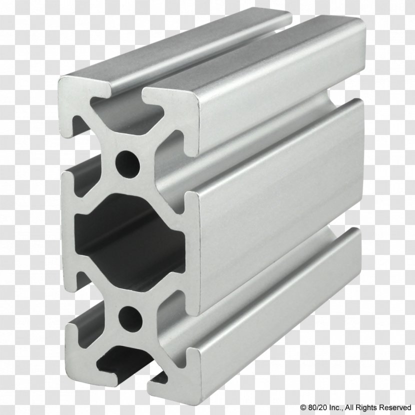 80/20 T-slot Nut Extrusion Aluminium T-nut - Cylinder - Aluminum Profile Transparent PNG