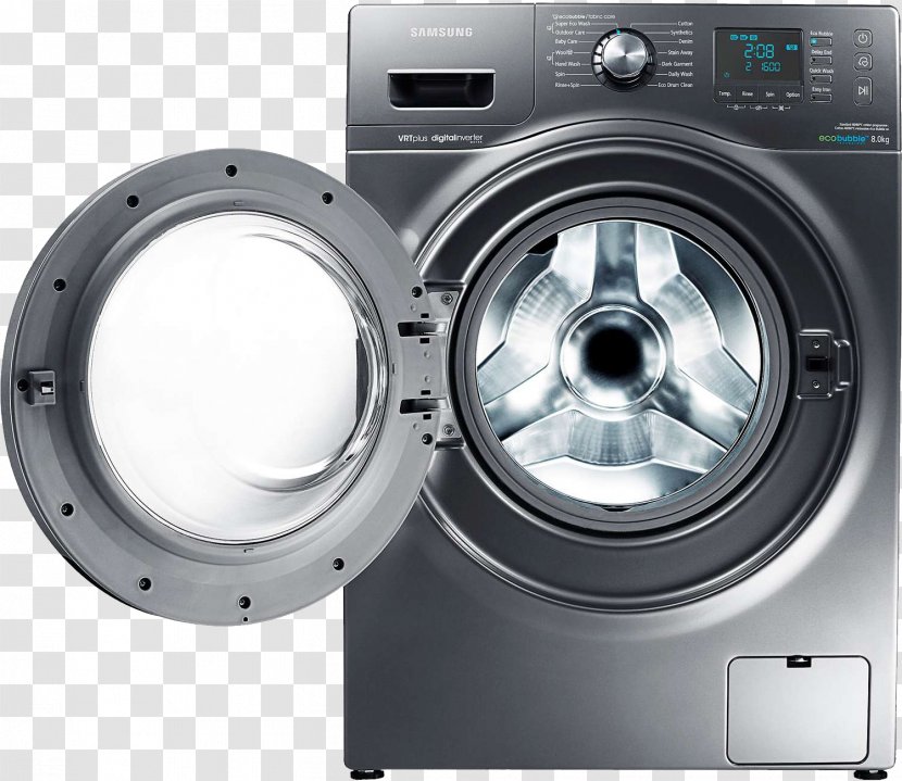 Washing Machines Beko Cloud Refrigerator Kitchen Cabinet - Machine Transparent PNG