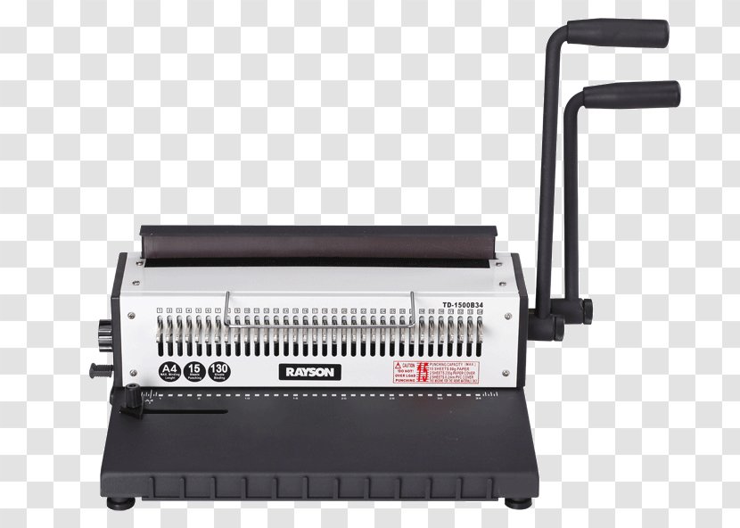 Comb Binding Bookbinding Machine Sales - Wire Transparent PNG