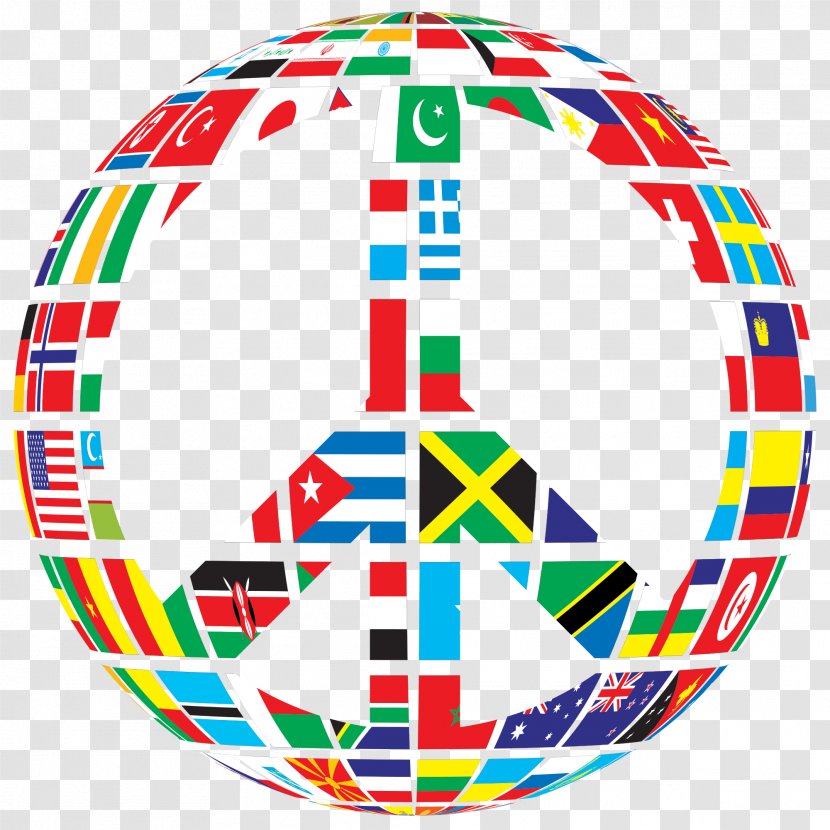 World Peace Symbols Flag Clip Art - Sign Transparent PNG
