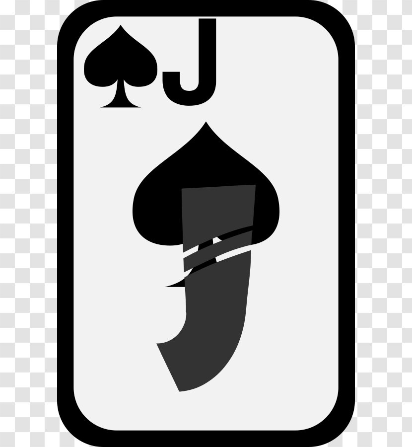 Jack Valet De Pique Playing Card Ace Of Spades - Sissy Cliparts Transparent PNG
