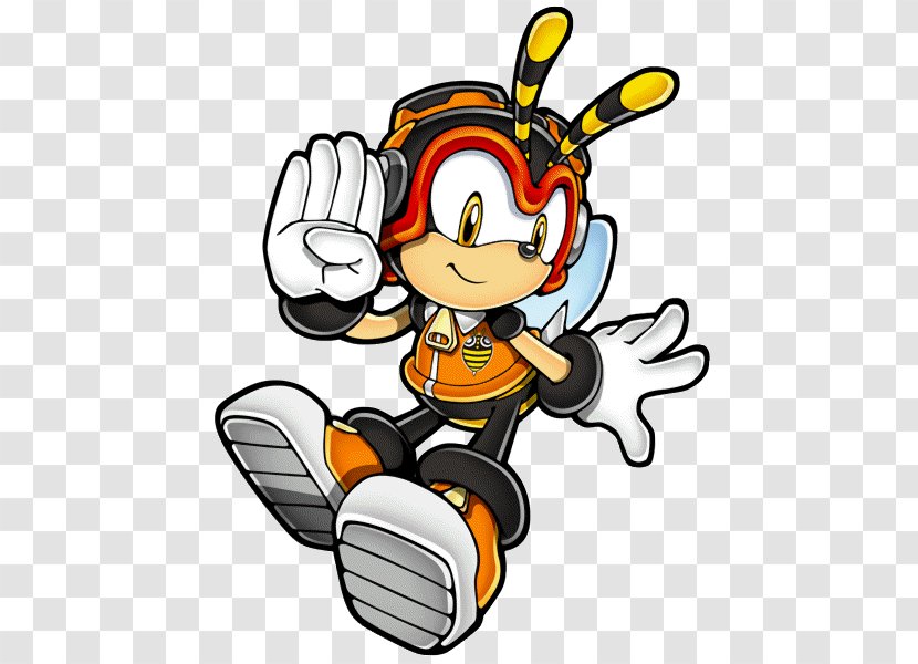 Knuckles' Chaotix Sonic Heroes Charmy Bee Espio The Chameleon Vector Crocodile - Bees And Honey Transparent PNG