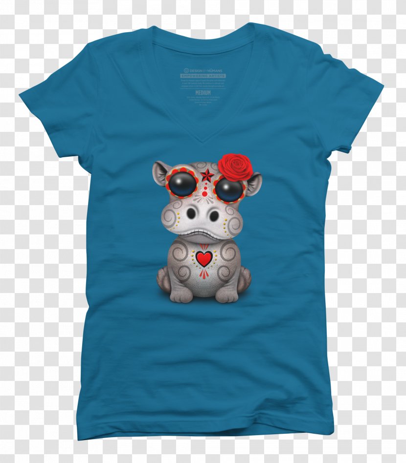 T-shirt Clothing Sleeve Hippopotamus Bluza - Animal - Hippo Transparent PNG