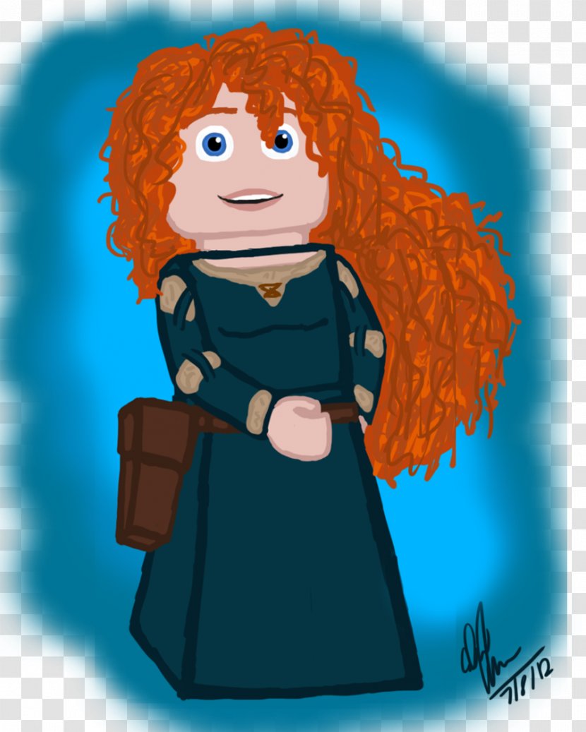 Red Hair Human Color Brown Art - Flower - Merida Transparent PNG