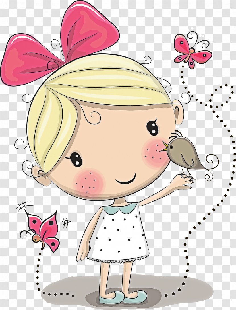 Cartoon Pink Cheek Transparent PNG