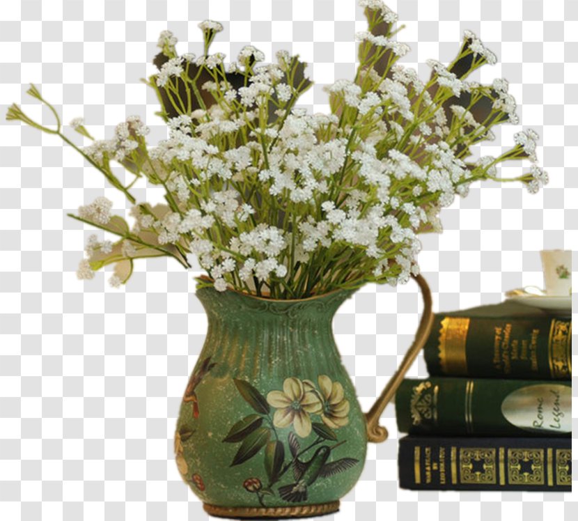 Gypsophila Paniculata Floral Design Vase Flower Bouquet - Cut Flowers - Globe Book Transparent PNG